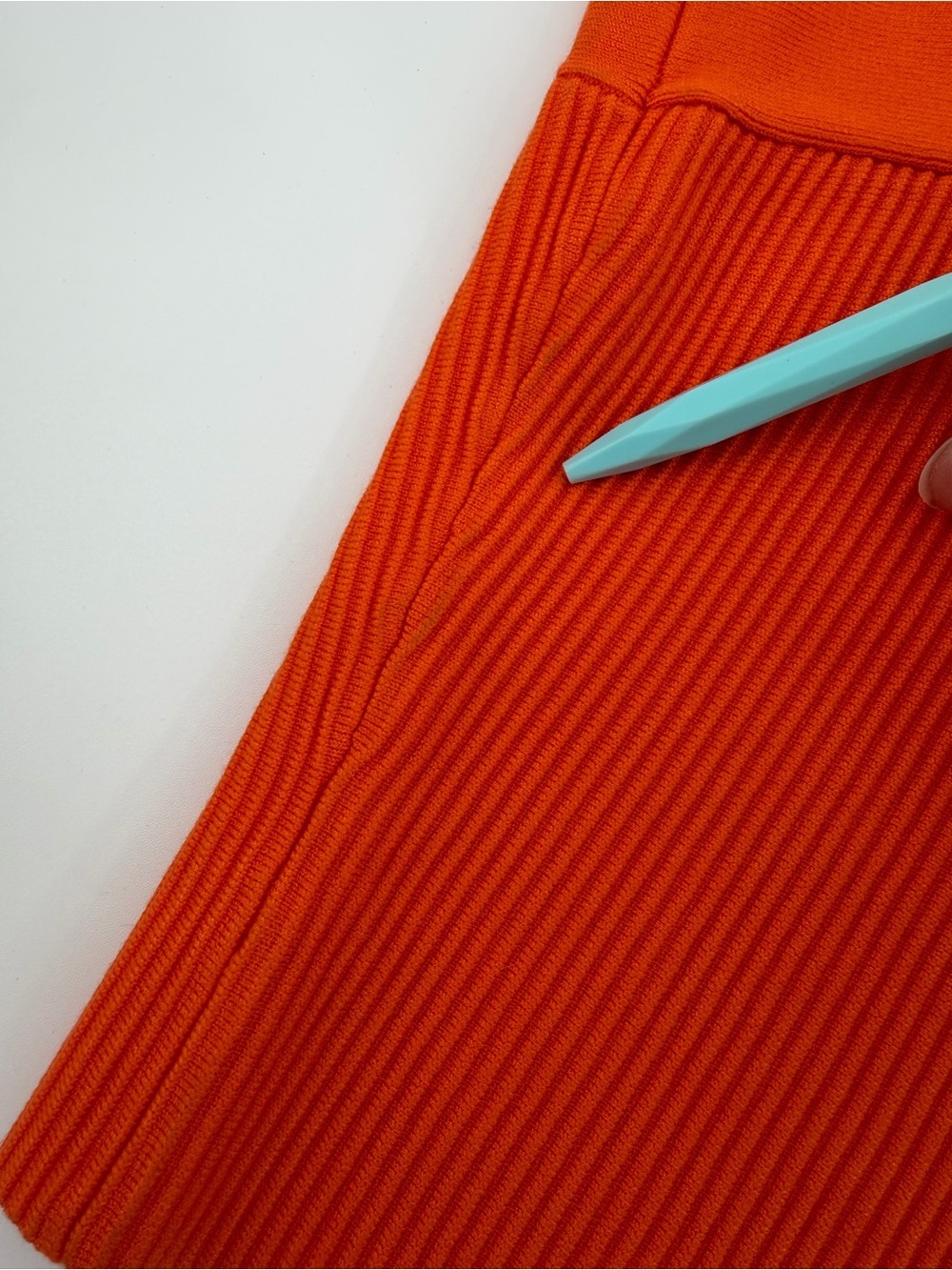 The Drop’s Zaire Fire Orange Cross Halter Ribbed Crop Top in Orange, Size M, NWT - Picture 6 of 13